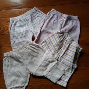 Girls Pants Lot of 4 Size Newborn